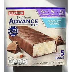 Millville Elevation Advanced Carb Conscious Better for You Chocolate Coconut Endulgent Bars - 5 ct