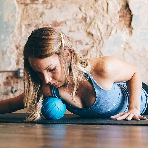 RAD Atom I Extra Firm Density Massage Ball for Pecs, Shoulders, Glutes, Hamstrings, Quads and Traps Self Myofascial Release, Massage, Mobility and Recovery