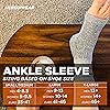 Incrediwear Ankle Sleeve – Ankle Brace for Joint Pain Relief, Sprained Ankle Support, Arthritis, Inflammation Relief, and Circulation, Ankle Support for Women and Men Grey, SmallMedium
