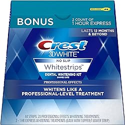 Crest 3D Whitestrips, Professional Effects, Teeth Whitening Strip Kit, 44 Strips 22 Count Pack