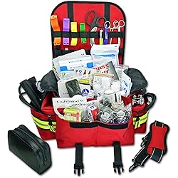 Lightning X Small First Responder EMT EMS Trauma Bag Stocked First Aid Fill Kit B