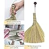 L 12 " x W 10 "Brush Broom, Whisk Broom, Household Manual Straw Braided Broom Small Handmade Dust Floor Cleaning Sweeping Broom Soft