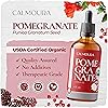 Organic Pomegranate Seed Carrier Oil 118mL 4oz — Therapeutic Grade, 100% Pure & Unrefined, Cold Pressed — for Skin, Hair, Nails, Massage Therapy, Relaxation, Soap Making, Chakra Balancing