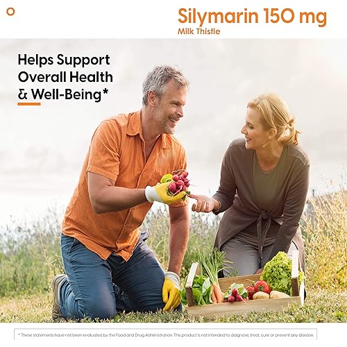 Doctor's Best Silymarin Milk Thistle 150mg, Supports Liver Function & Antioxidant, 120 Count