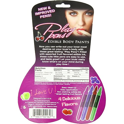 Hott Products Play Pens, Body Paint, 4 Count Pack of 1