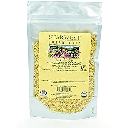 Starwest Botanicals Organic Astragalus Root Cut and Sifted, 4 Ounces