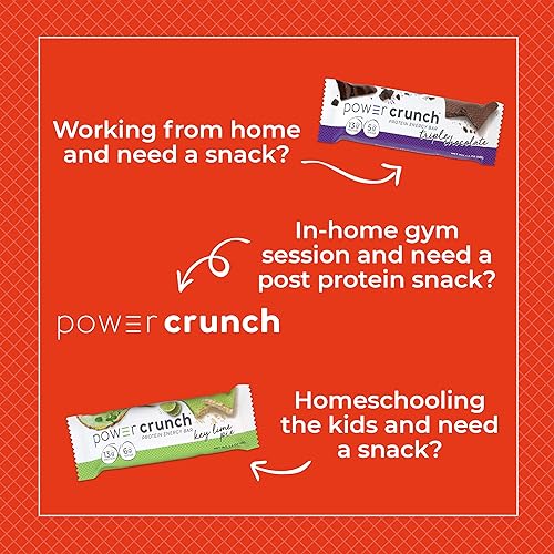 Power Crunch Whey Protein Bars, High Protein Snacks with Delicious Taste, Peanut Butter Fudge, 1.4 Ounce 12 Count, Packaging May Vary