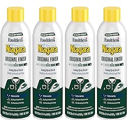 Liquid Starch Iron Spray 4-pack, 20 oz - Niagara Starch Spray Iron Aid: Non-FlakyClogging | Durafresh Scent - Original Hold Iron Out Spray - Iron Spray Pack for Clothes & Fabrics