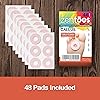ZenToes Soft Foam Callus Cushions Round Waterproof Pads Toe and Foot Protectors 48 Count