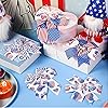 HESTYA 8 Pieces July 4th Independence Day Bow American Flag Decoration Bow Patriotic Bows American Flag Stars and Stripes Bows for Indoor and Outdoor Independence Day Decoration Colored Bow
