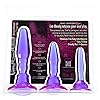 Doc Johnson - Wendy Williams Anal Trainer Kit - 3 Anal Plugs - Graduated Anal Training System - Purple