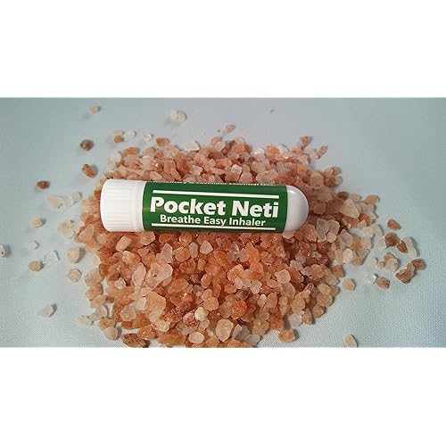 Pocket Neti Breathe Easy Himalayan Salt Aromatherapy Sinus Inhaler 2 Pack with Essential Oils