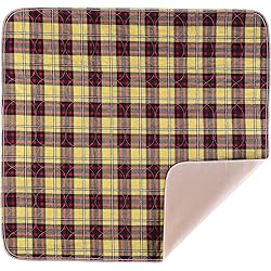 NOVA Plaid Design Waterproof Reusable Underpad with 100% Cotton Skin Soft Top Layer, Washable Incontinence Bed & Surface Overlay, Super Absorbent, 32” x 36