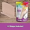 ZenToes Turf Toe T-Straps - 10 Pack Moleskin Splints for Big Toe Injuries - Adhesive Toe Straighteners