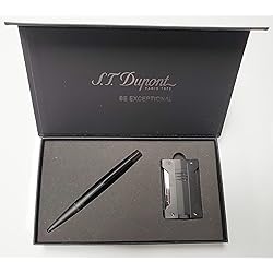 S.T. Dupont Defi Extreme Matte Black Style Lighter and Pen Gift Set