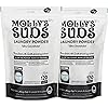 Molly's Suds Unscented Laundry Detergent Powder | Natural Laundry Detergent for Sensitive Skin | Earth-Derived Ingredients, Stain Fighting | 2 Pack 240 Loads Total