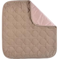 NOVA Waterproof Reusable Underpad for Chair, Seat, Furniture or Bed with Velour Soft Top Layer, Washable Incontinence Seat & Surface Overlay, Super Absorbent, 22” x 21” Size, Brown