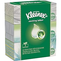 Kleenex Lotion Facial Tissue, 120 Count, 3 Pack