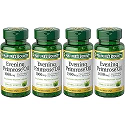 Nature's Bounty Nature's Bounty Evening Primrose Oil, 1000mg, 240 Softgels 4 X 60 Count Bottles,, 60 Count