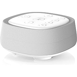 White Noise Machine with 28 Natural Soothing Sounds for Baby Kids Adults, Sound Machine Sleep Therapy with 4 Sleep Timer & Volumn Control, Powered by AC or USB, Portable White Noise Machine for Travel