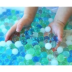 Water Beads Ocean Breeze 8oz Bag Thousands of Beads 5 Colors - Dew Drops A Tactile Sensory Beads Experience