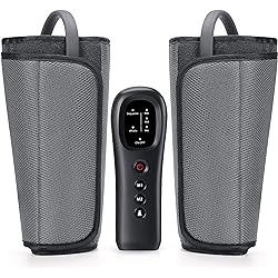 Nekteck Air Compression Leg Massager for Circulation and Relaxation, Calf Massager with Handheld Controller, 2 Modes 3 Intensity Levels, Adjustable Calf Wraps for Home & Office Use