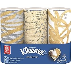 Kleenex Perfect Fit Facial Tissues, 3 count Packaging May Vary