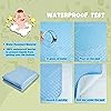 Upgrade] CLOVERCAT 2 Pack Large Size 35x27” Bed Pads Washable Waterproof Mattress Protector, Reusable Pee Pads for Bed Wetting Toddlers, Adults, Elderly, Women or Kids, Children Waterproof Mattress