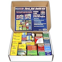 Rapid Care First Aid 91003 Refill Kit for 4 Shelf First Aid Cabinet, 1,033 Pieces, For Over 150 People