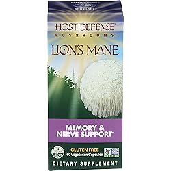 HOST DEFENSE Lion's Mane Brain & Nerve Support, 60 CT