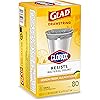 Glad Small Drawstring Trash Bag with Clorox, 4 Gal Lemon Fresh Bleach Scent 80 Ct Package May Vary
