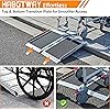 HABUTWAY Portable Wheelchair Ramp 6Ft,Non-Skid Handicap Ramp Holds up to 800Lbs,Threshold Ramp with Non-Slip Resistant Surface for Utility Mobility Access Portable Ramps for Steps,Home,Stairs,Doorways