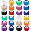 24 Pack Self Adherent Cohesive Wrap Bandages 1 Inches X 5 Yards, First Aid Tape, Elastic Self Adhesive Tape, Athletic, Sports wrap Tape, Bandage Wrap for Sports, Wrist, Ankle Rainbow Color