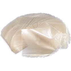 Crinklee Clear Caramel, Candy and Chocolate Wrappers, Natural Cellophane, 1000 Square Sheets, 5x5 Inches