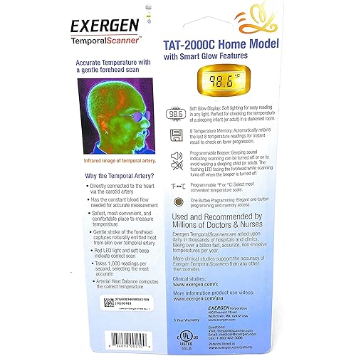 Exergen Temporal Artery Thermometer Model# TAT-2000C