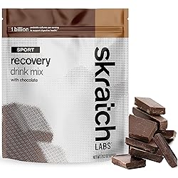 SKRATCH LABS Post Workout Recovery Drink Mix with Chocolate, 21.2 oz, 12 Servings with Complete Milk Protein of Casein, Whey, Probiotics, Gluten Free, Kosher, Vegetarian