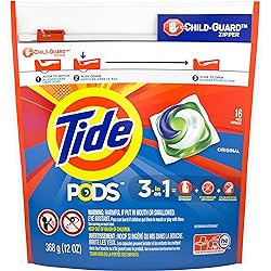Tide Pods,Liquid Detergent, Original Scent, 16 count