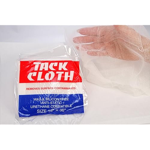 Tack Cloth, 18"x36" Cloth Size, 1-Count Bag, Set of 12, Total Of 12 Tack Cloths, Off White