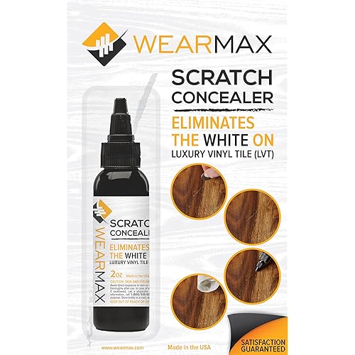 WearMax® Scratch Concealer for Luxury Vinyl Tile LVT Flooring - Scratch Repair Touch-up & Remover - Eliminate White Lines from LVT Floors