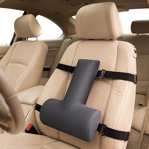 OPTP Thoracic Lumbar Back Support - Soft Cushion for Improved Sitting Posture and UpperLower Back Pain Relief for Desk Chairs, Car Seats and Airplanes