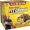 FITCRUNCH Protein Bars, Snack Size Value Pack, Gluten Free, Made with Whey Proteins 20 Snack Size Bars, Peanut Butter