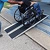 Titan Ramps Portable Aluminum Wheelchair Ramp│Multi Fold 6ft Long x 30 in Wide Anti-Slip Wheelchair Ramp│Lightweight Great for Stairs, Minivans, Curbs