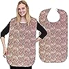 RMS Adult Bib Washable Reusable Waterproof Clothing Protector with Vinyl Backing 34"X18", Designer Patterns Heritage